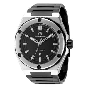 TechnoMarine Men’s Black Stainless Steel Watch
